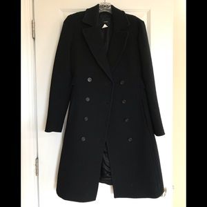 JCrew women’s black wool trench coat